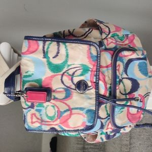 Coach Ikat Print Small Backpack, Multicolor